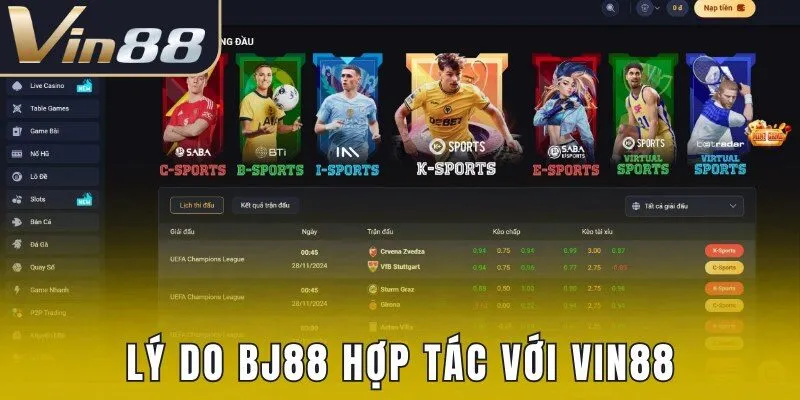 Những lý do BJ88 hợp tác với thương hiệu nhà cái